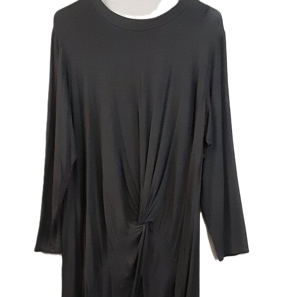 Azules Woman's Black Midi Dress Size XL, Pullover, Long sleeve, Made in USA - Picture 1 of 7